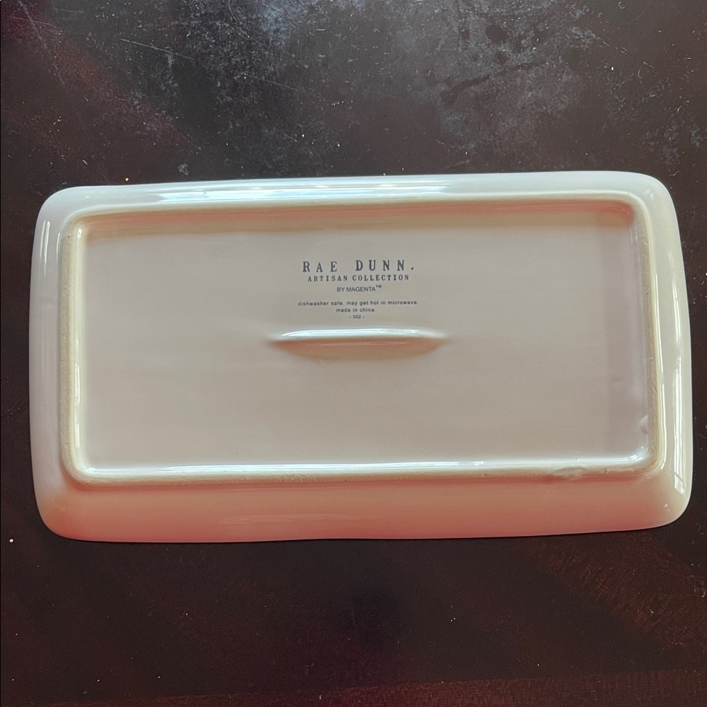 Rae Dunn Rectangle Serving Tray with 'LOVE' Text - Picture 2 of 3
